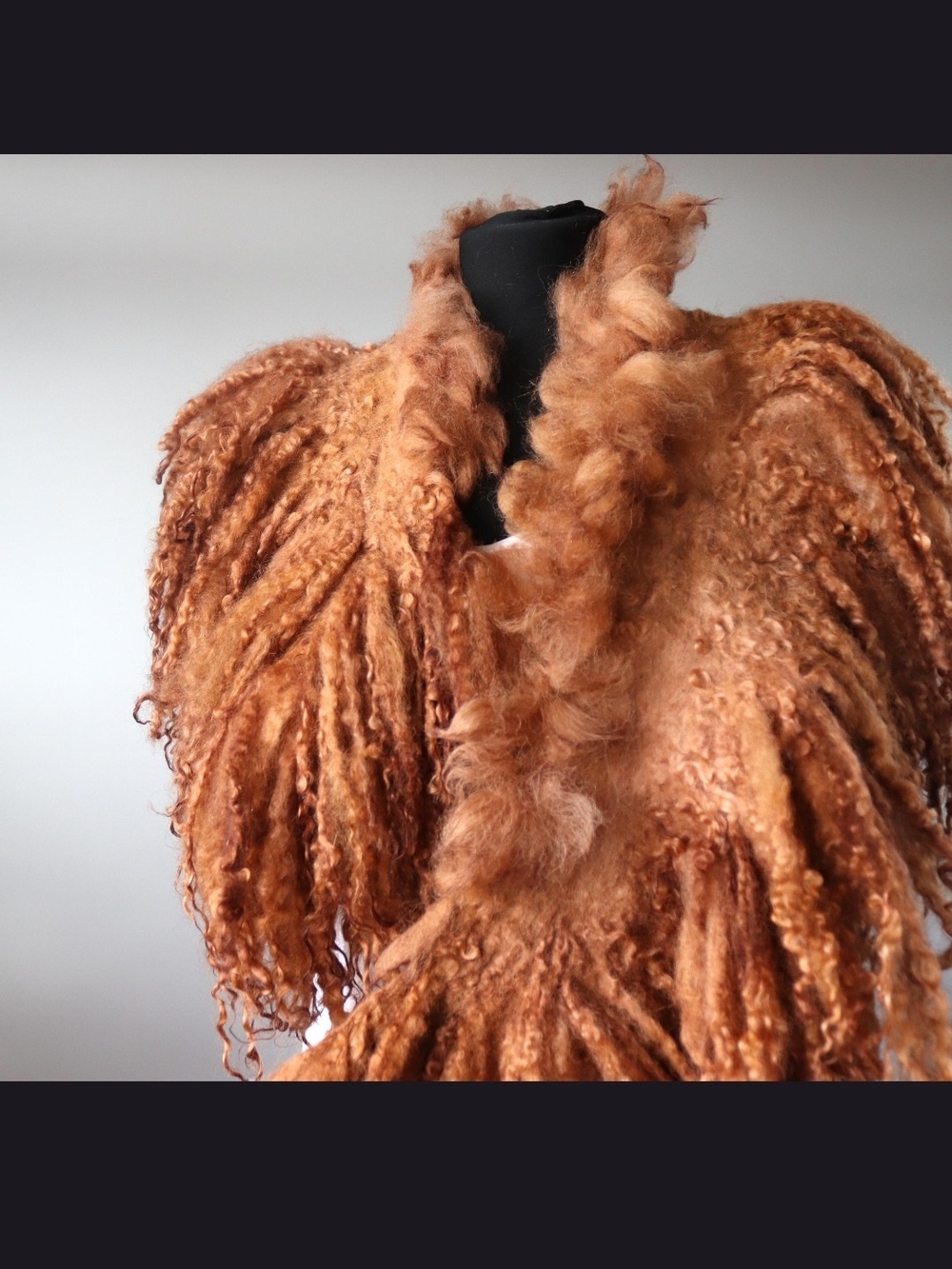 Felted Wool Handmade Rust Color - Picture 5 of 5